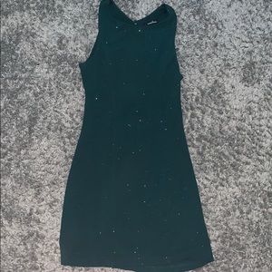 Green sparkly dress